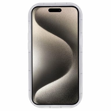 Til iPhone 15 Taske Cover 3D Love Heart TPU Telefon Taske - Pink