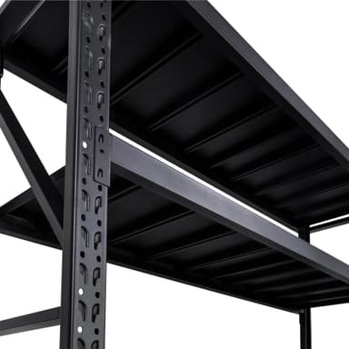 Fornorth Stålreol 1600kg, 200x60x200cm, sort