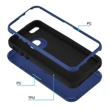 iPhone 5 / 5S / SE 2016 Case Etui Cover (Blå)