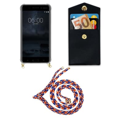 Nokia 6 2017 Etui Cover Kæde (Blå)