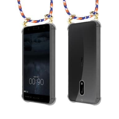 Nokia 6 2017 Etui Cover Kæde (Blå)