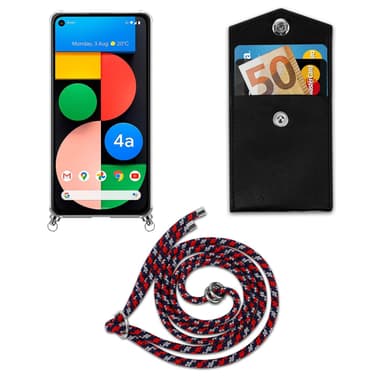 Google PIXEL 5 XL Etui Cover Kæde (Blå)