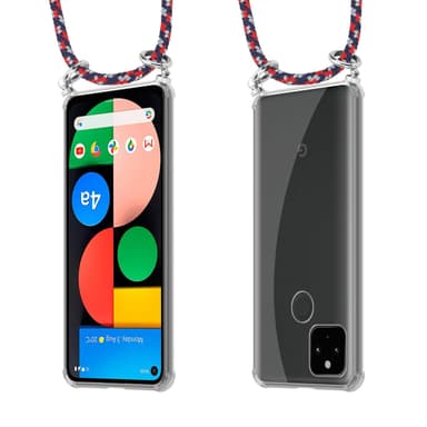 Google PIXEL 5 XL Etui Cover Kæde (Blå)
