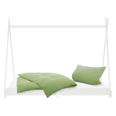 ML Design BedTipi 90 x 200cm med lamelramme, hvid