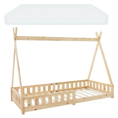 ML-Design Børneseng Tipi 90x200 cm med koldskumsmadras