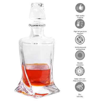Whisky-karaffel Karaffel til rom, vodka og whisky (750