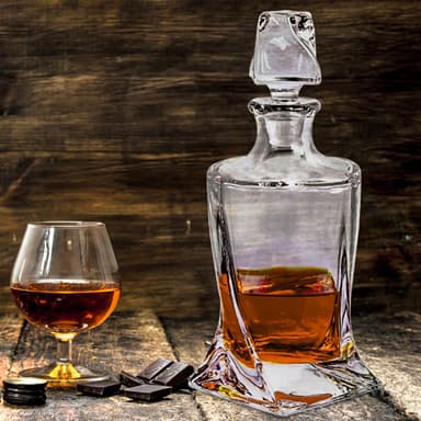 Whisky-karaffel Karaffel til rom, vodka og whisky (750