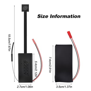 Smartphoneforbindelse Fjernbetjent spionkamera HD 1080P trådløs
