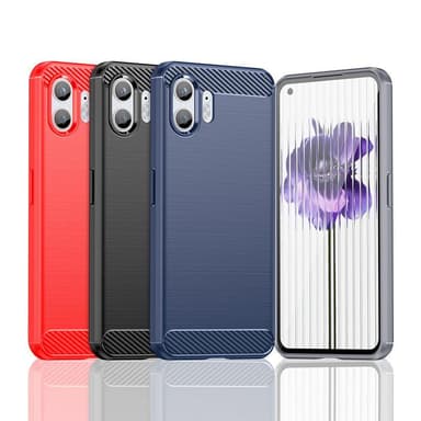 SKALO Nothing Phone (2) Armor Carbon Stødsikker TPU-cover - Blå