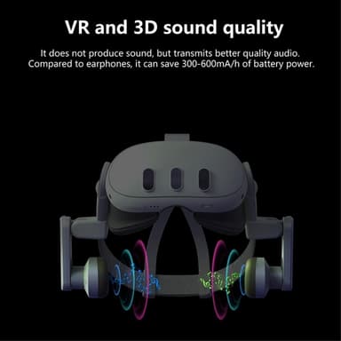 Meta Quest 3 VR Hovedbøjle Frontbeskyttelse høreværn