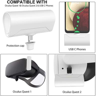 Eksternt batteri Power Bank Oculus Quest 1 2 VR-briller 5000mAh