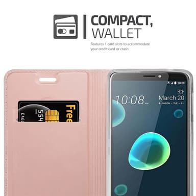 HTC Desire 12 PLUS Pungetui Cover Case (Lyserød)