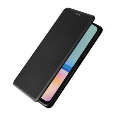 SKALO Samsung A05s 4G Carbon Fiber Pungetui - Sort