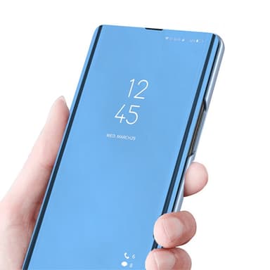 SKALO Samsung S24 Ultra Clear View Mirror Etui - Rosa guld