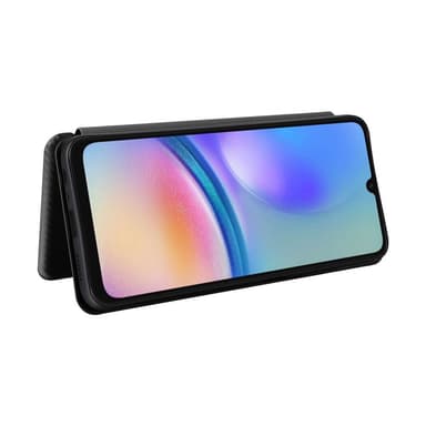 SKALO Samsung A05s 4G Carbon Fiber Pungetui - Sort