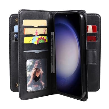 SKALO Samsung S23 FE 10-RUM Flip Cover - Sort