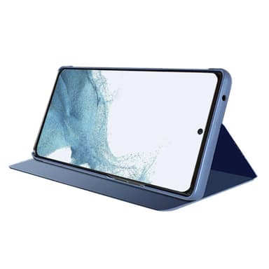 SKALO Samsung A05s 4G Clear View Mirror Etui - Sølv