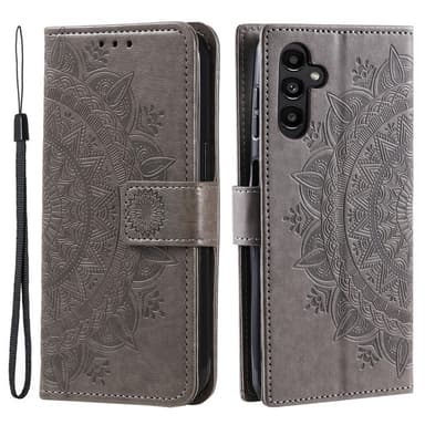 SKALO Samsung A05s 4G Mandala Flip Cover - Grå