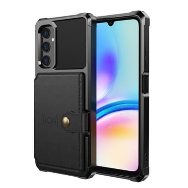 SKALO Samsung A05s 4G Stødsikker cover med pung - Sort