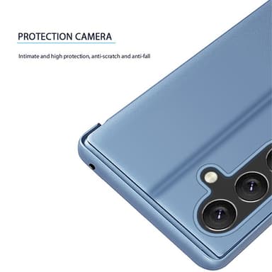 SKALO Samsung A05s 4G Clear View Mirror Etui - Sølv