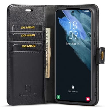 DG MING Samsung S24+ 2-i-1 Magnet Pungetui - Sort