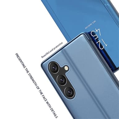 SKALO Samsung A05s 4G Clear View Mirror Etui - Sølv