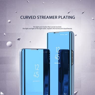 SKALO Samsung A05s 4G Clear View Mirror Etui - Sølv