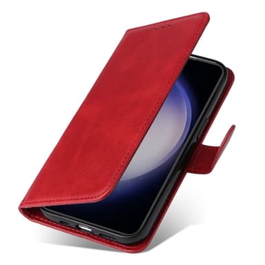 SKALO Samsung S23 FE PU-læder Pungetui - Rød