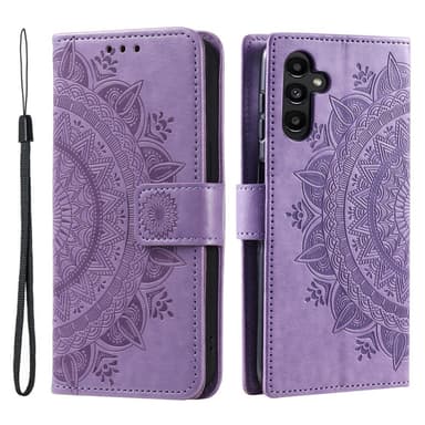 SKALO Samsung S23 FE Mandala Flip Cover - Lilla