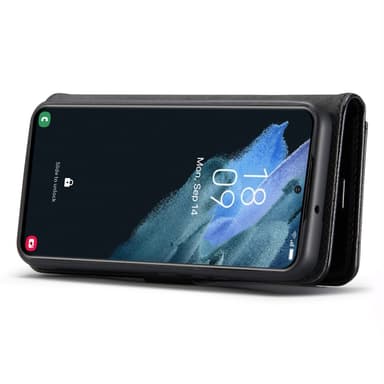 DG MING Samsung S24+ 2-i-1 Magnet Pungetui - Sort