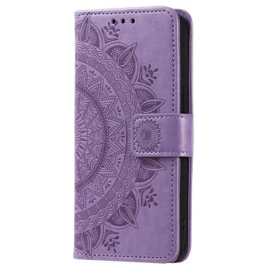SKALO Samsung S23 FE Mandala Flip Cover - Lilla