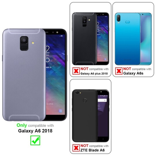 Samsung Galaxy A6 2018 Etui Case Cover (Blå)