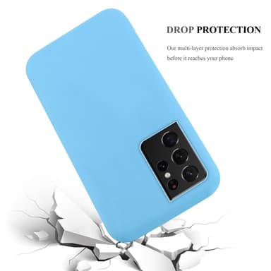 Samsung Galaxy S21 ULTRA Cover Etui Case (Blå)