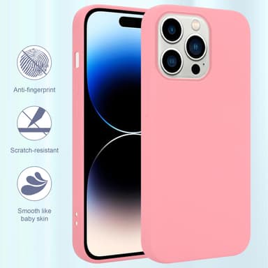 iPhone 14 PRO MAX Cover Etui Case (Lyserød)