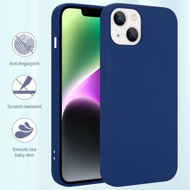 iPhone 14 PLUS Cover Etui Case (Blå)