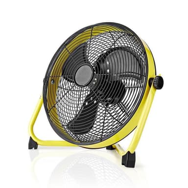 Gulv Ventilator | 300 mm | 3-Hastighed | Vipbar | Gul / Sort