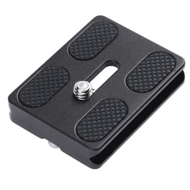 PU50 Kamera stativ monteringsplade Quick release plade til DSLR kamera Sort