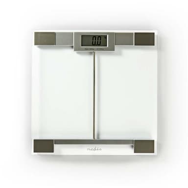 Nedis Personvægt | Digital | Gennemsigtig | Hærdet Glas | Maksimal vejekapacitet: 180 kg
