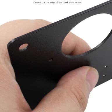 Reparationsplade til møbelhængsler 9x9 cm rustfrit stål 10-pak Sort