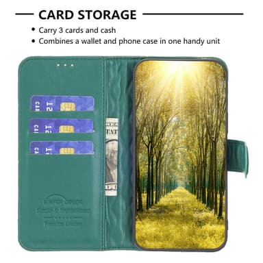 SKALO Samsung A25 5G BINFEN COLOR Quiltet Pung - Grøn