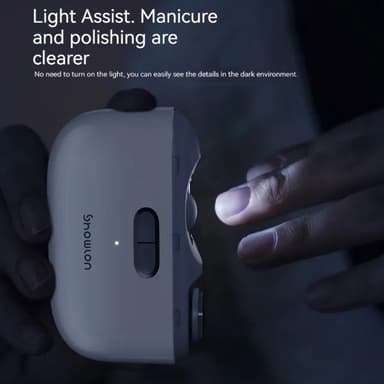 XIAOMI Elektrisk negleklipper 2-hastigheds poleringstrimmer