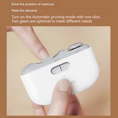 XIAOMI Elektrisk negleklipper 2-hastigheds poleringstrimmer