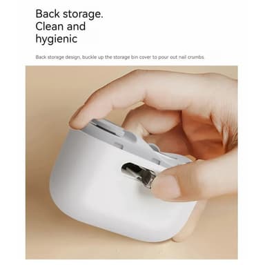 XIAOMI Elektrisk negleklipper 2-hastigheds poleringstrimmer