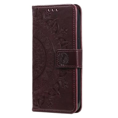 SKALO Xiaomi Redmi 13C 4G Mandala Flip Cover - Brun