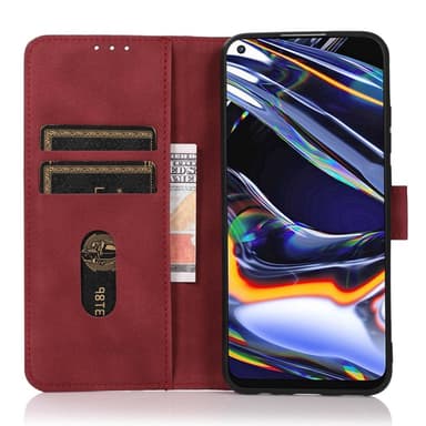 SKALO Xiaomi Redmi Note 13 5G KHAZNEH Pungetui i PU-læder - Rød