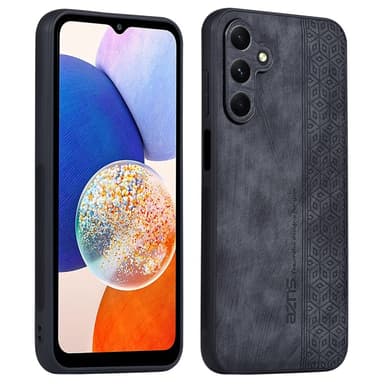 SKALO Samsung A15 4G AZNS PU læder Cover - Sort