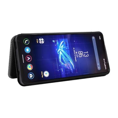 SKALO Asus ROG Phone 8 Pro 5G Carbon Fiber Pungetui - Sort