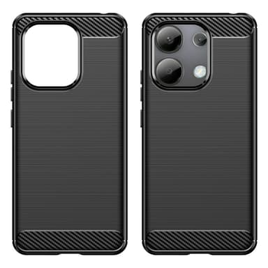 SKALO Xiaomi Redmi Note 13 4G Armor Carbon Stødsikker TPU-cover - Sort