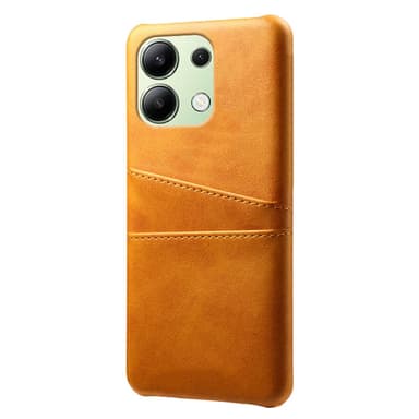 SKALO Xiaomi Redmi Note 13 4G PU-læder Kortholder Cover - Brun