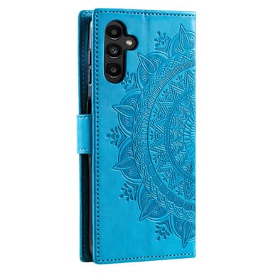 SKALO Samsung A15 4G Mandala Flip Cover - Blå